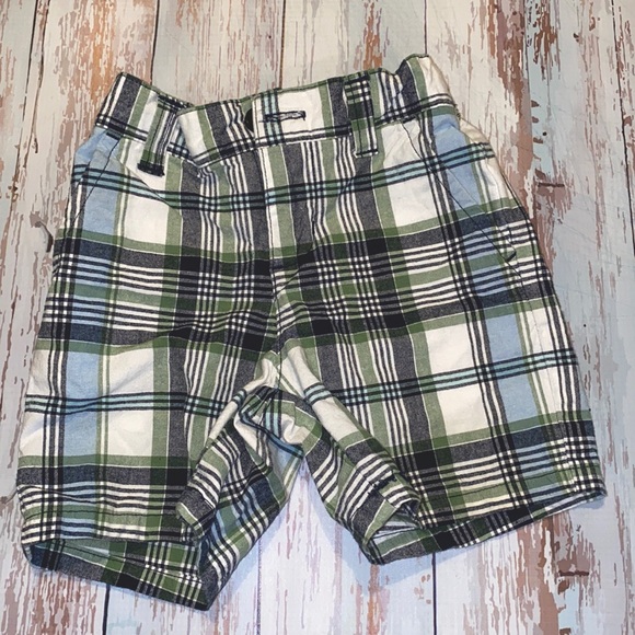 Janie & Jack 6/12 mth Plaid Shorts - Picture 1 of 4